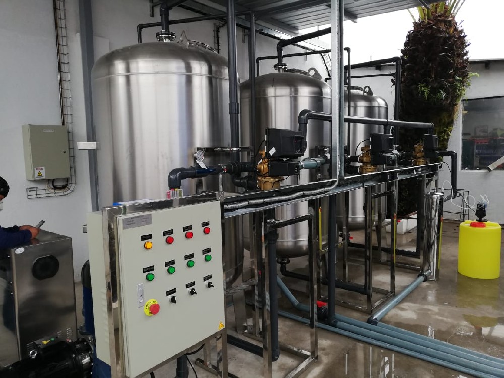 15TPH Sand Carbon Ozone water treatment - Ecuador customer
